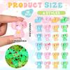 10Pcs Luminous Mini Resin Elephant Glow In The Dark Tiny Elephant Figures For Diy Fairy Garden Container Potted Plant Decor