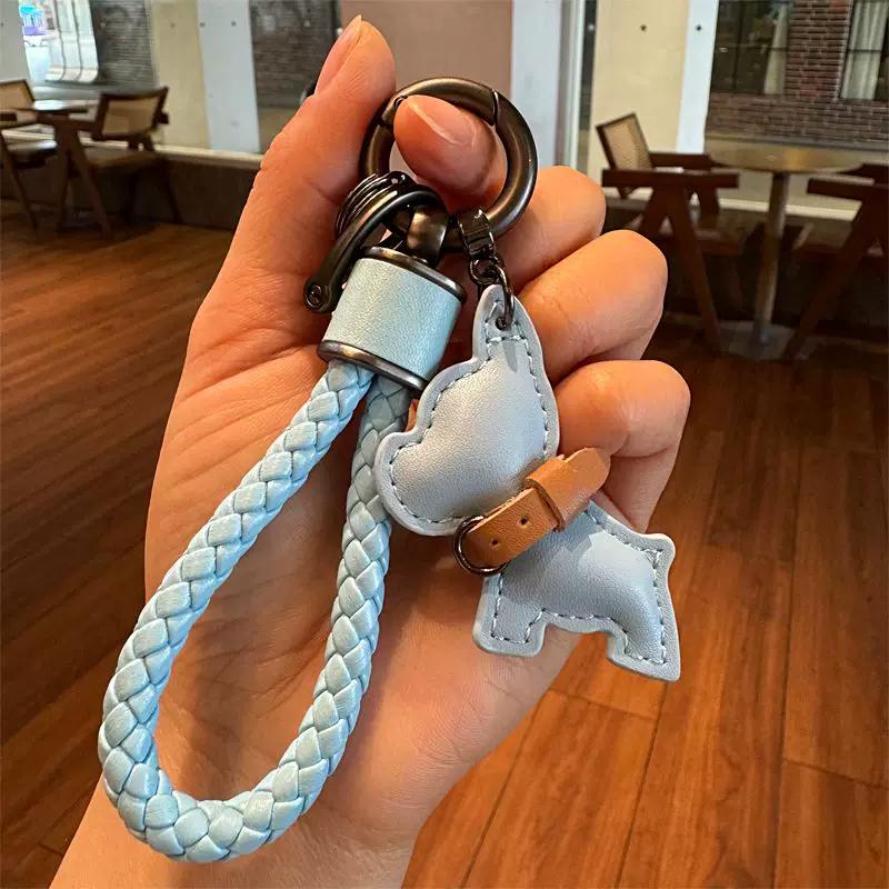 French Bulldog Puppy Handmade Car Keychain Cute Creative Bulldog Pendant Couple Gift Premium Bag Accessory