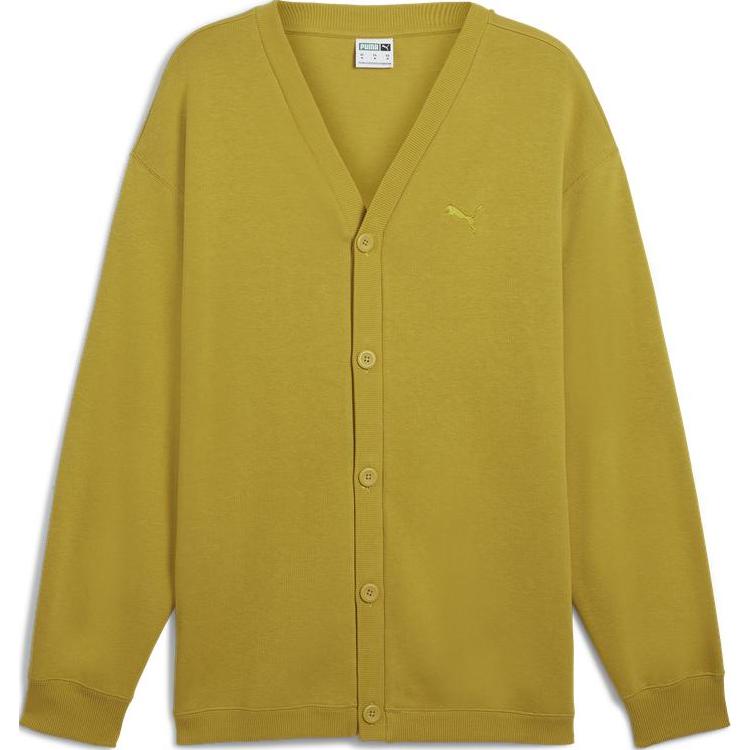 

Puma Artisanal Однотонный трикотажный кардиган с V-образным вырезом и длинными рукавами Унисекс кардиганы Коричневый 629967-21 XL