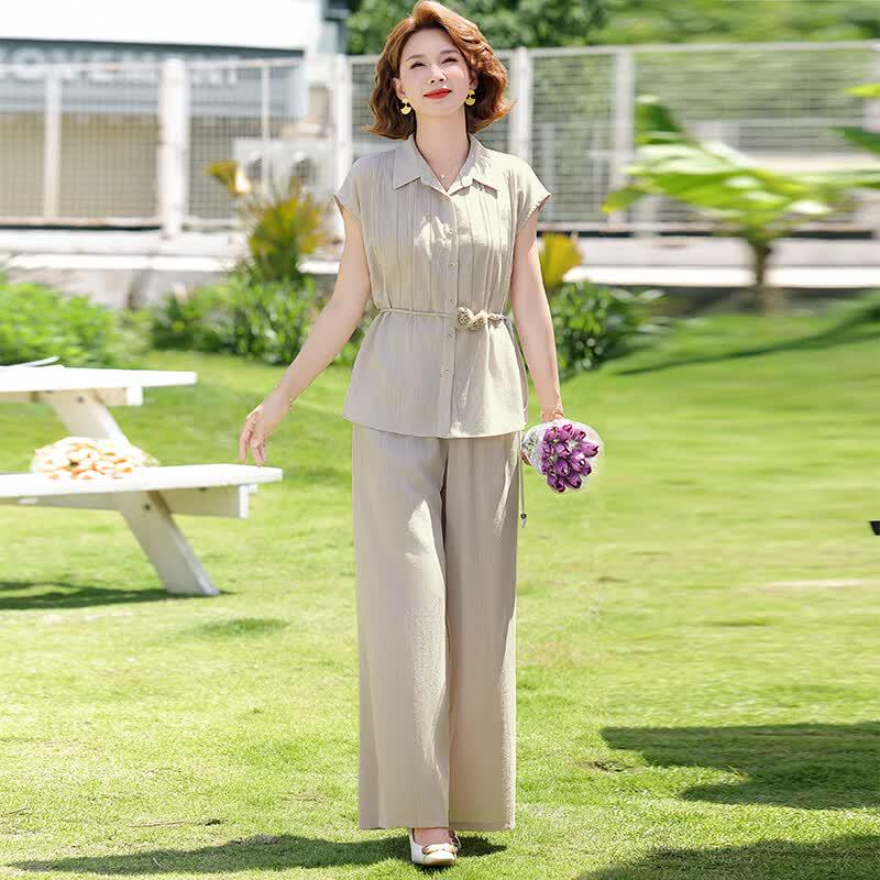 Women's Casual Summer Shirt Set