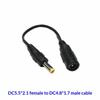 DC Power Cable 5521 Female to Multi Size Male Jack Adapter Stable Transmission Connector for Home Office Electronic Power Supply