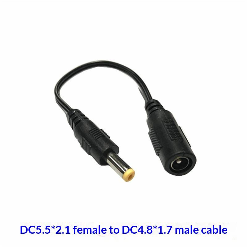 DC Power Cable 5521 Female to Multi Size Male Jack Adapter Stable Transmission Connector for Home Office Electronic Power Supply