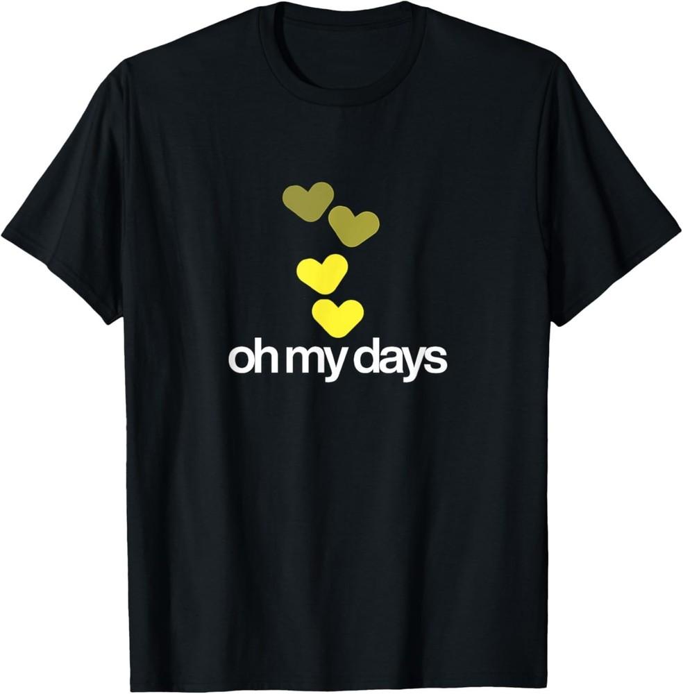 

Oh My Days with Fading Yellow Hearts T-Shirt M