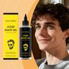 Gel de Barbear Claro East Moon com Alcaçuz e Vitamina E, Suave para Todos os Tipos de Pele, Gel de Barbear Masculino 100g