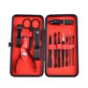 18-Piece Black Manicure Set: Nail Clippers & Art Tools
