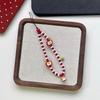 1Pcs Phone Strap Lanyard With Fruit Charms Pendant Cute Kawaii White Red Bead Handmade Cases For Airpods Earphones Ins
