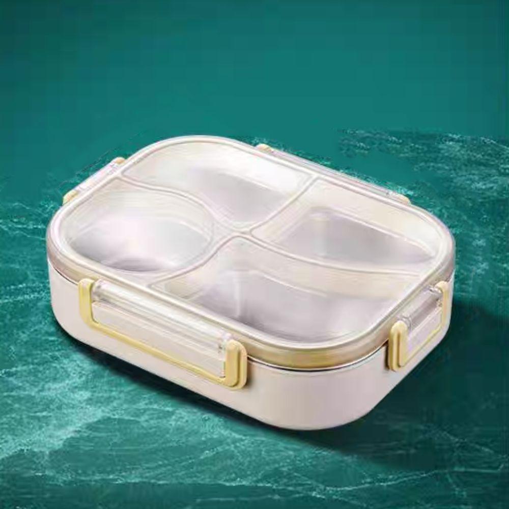 Divided Insulated Lunch Box 900/1400ML Compartment Lunch Box Stainless Steel Lunch Box  Worker