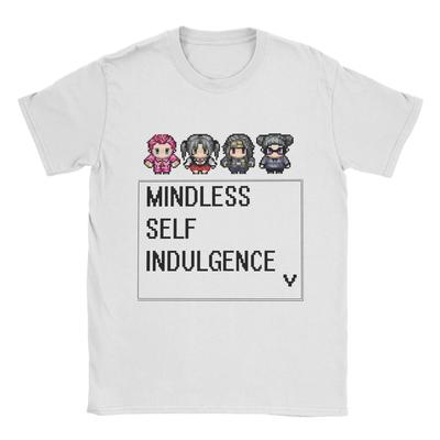 Camiseta para Hombre MINDLESS SELF INDULGENCE VIDEOJUEGO RETRO Humorística Camiseta Pura Cuello O Manga Camisetas Ropa de Nueva Llegada