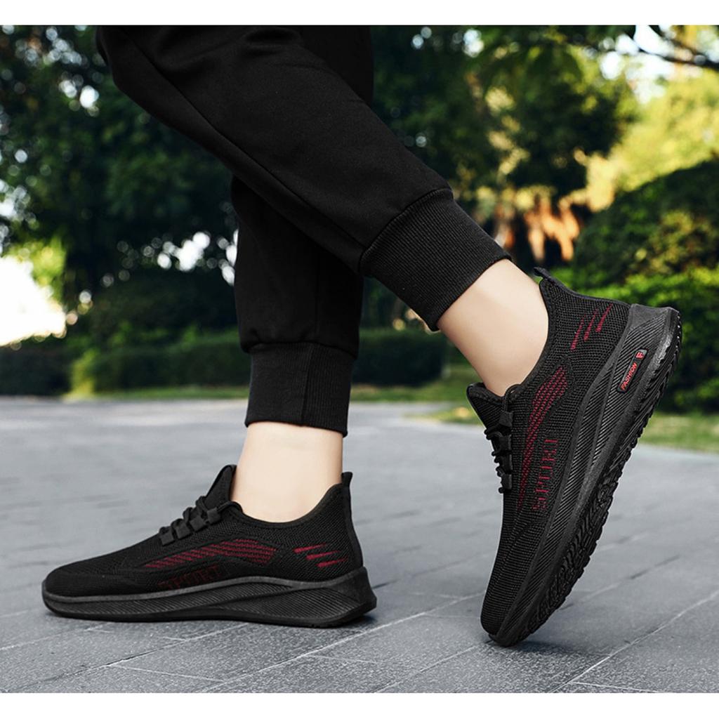 Men's Summer Shoes, Fly Woven Casual Shoes, Men's Breathable Soft Soled Shoes