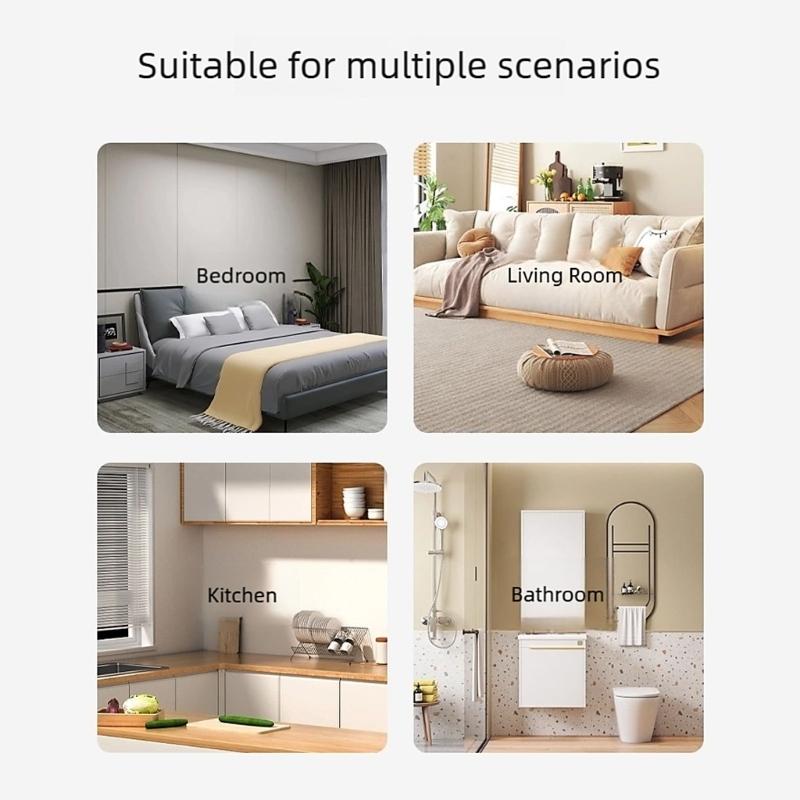 Adjustable Windproof Door Stoppers Strong Aluminum Ground Stoppers Noise Reducing for Home Office Door Security
