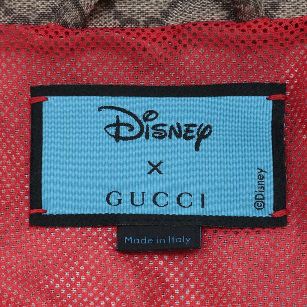 GUCCI xDisney Disney [Excellent Condition/Domestic Authentic] 646442 Donald Duck GG Nylon Jacket 44 BrownUsed
