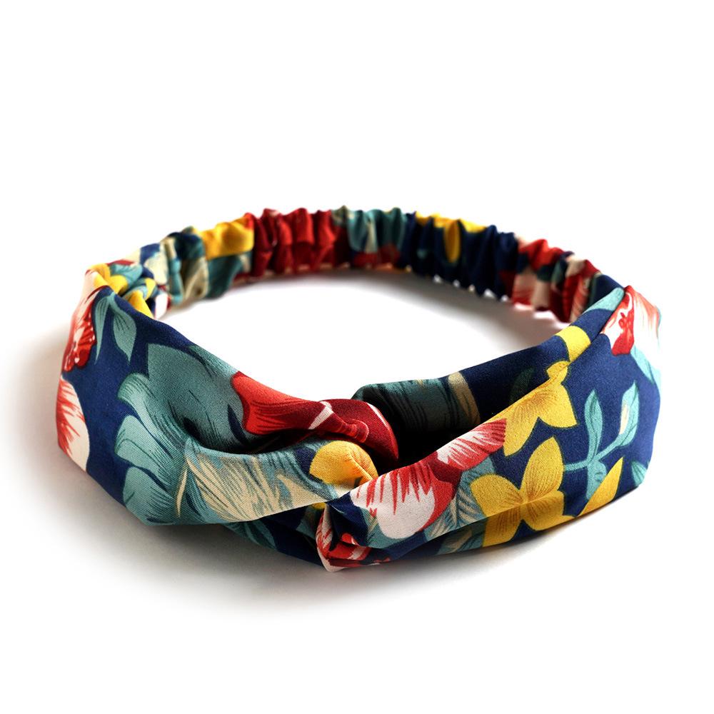 Korean Style Chiffon Elastic Headband for Women - Hair Accessory