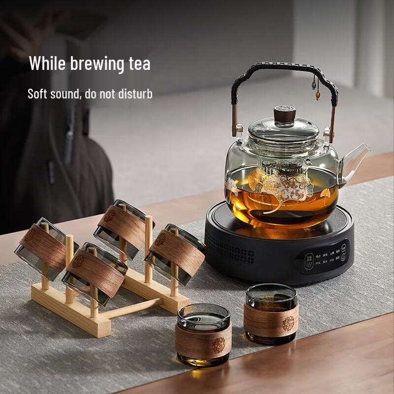YIHUTEA Glass Teapot & Tea Set with Electric Stove