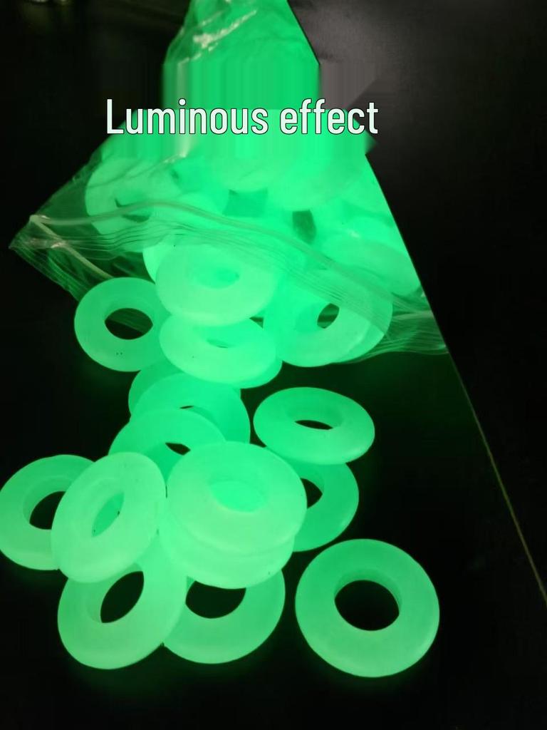 Large Elastic Silicone Fishing Rod O-Ring - Luminous Finger Ring Fishing Accessory