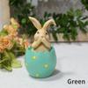 Easter Rabbit Statue Rabbit Sculpture European Home Resin Colorful Desktop Decoration Home Easter Decoration