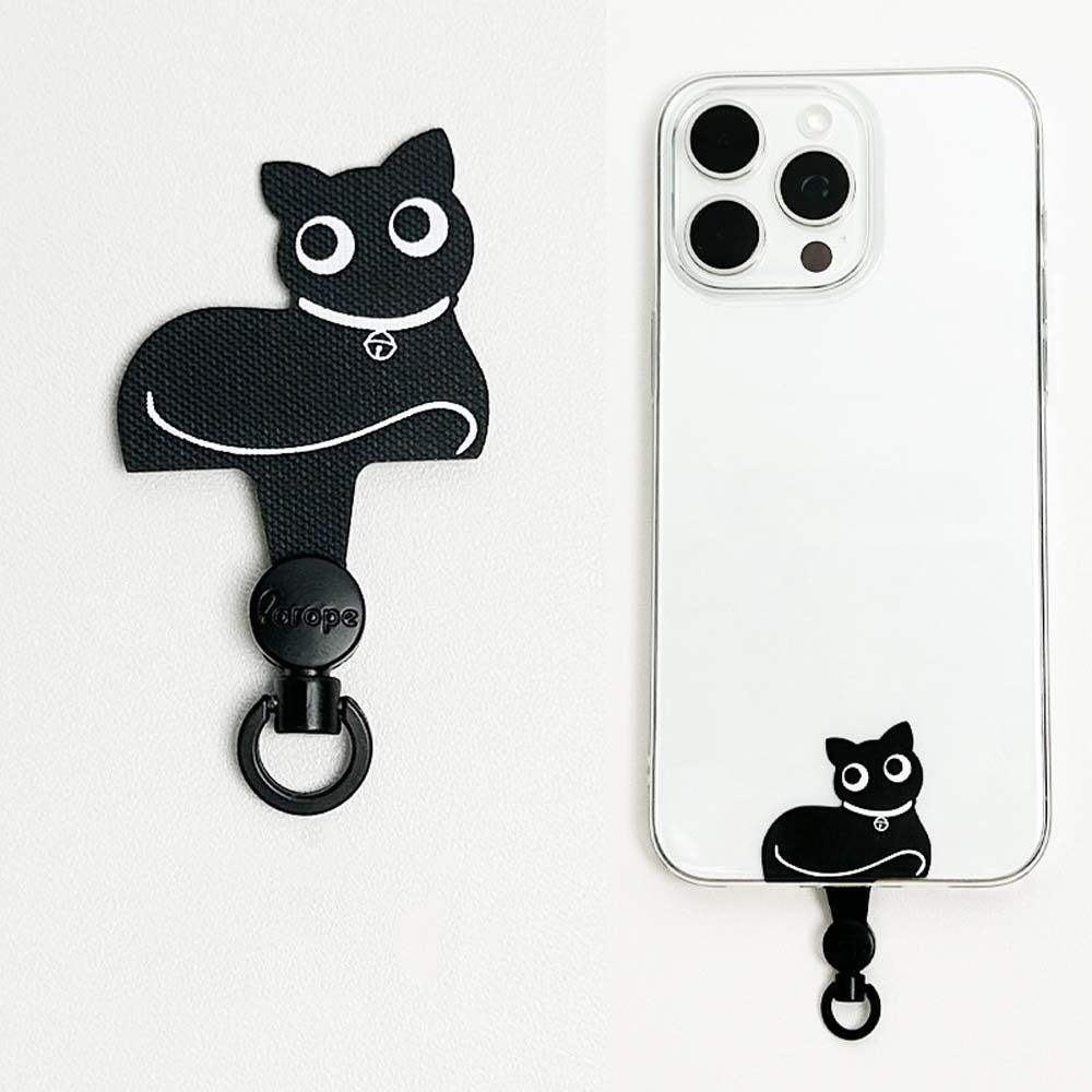 360 Rotatable Phone Tether Tab Cartoon Panda Cellphone Lanyard Patch Phone Straps