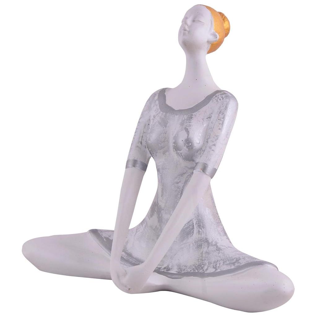 Yoga Lady Home & Office Decor Showpiece