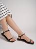 Shoetopia Women's Ankle Strap Sandals  Minimalist Flat Sandals with Buckle Closure  Casual & Party Footwear
