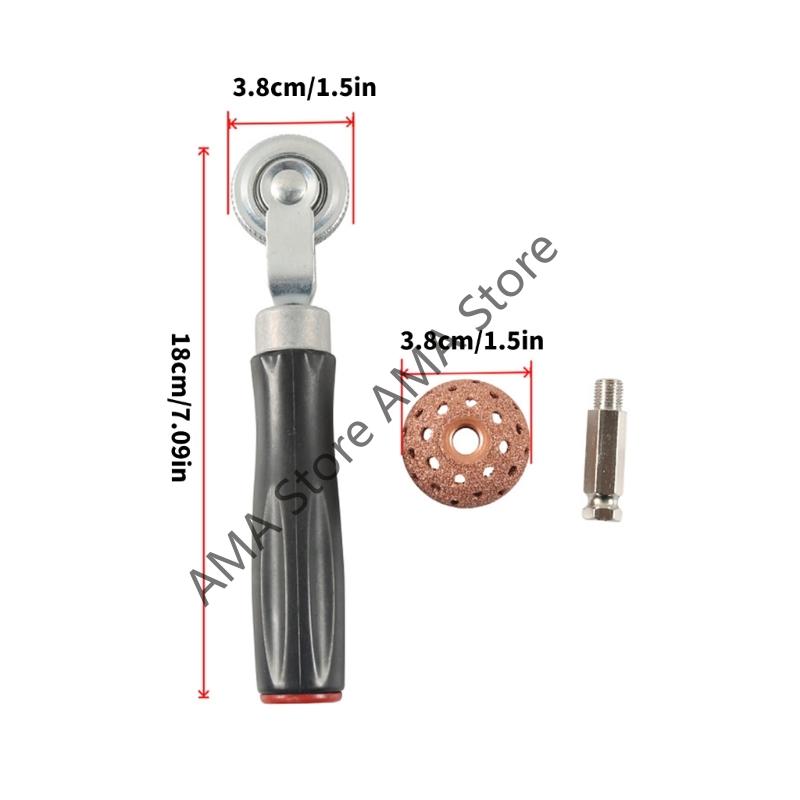 X7JF Complete 34pc Emergency Tire Patches Includes Rubber Repair Patches Grinders for Vehicle Maintenance