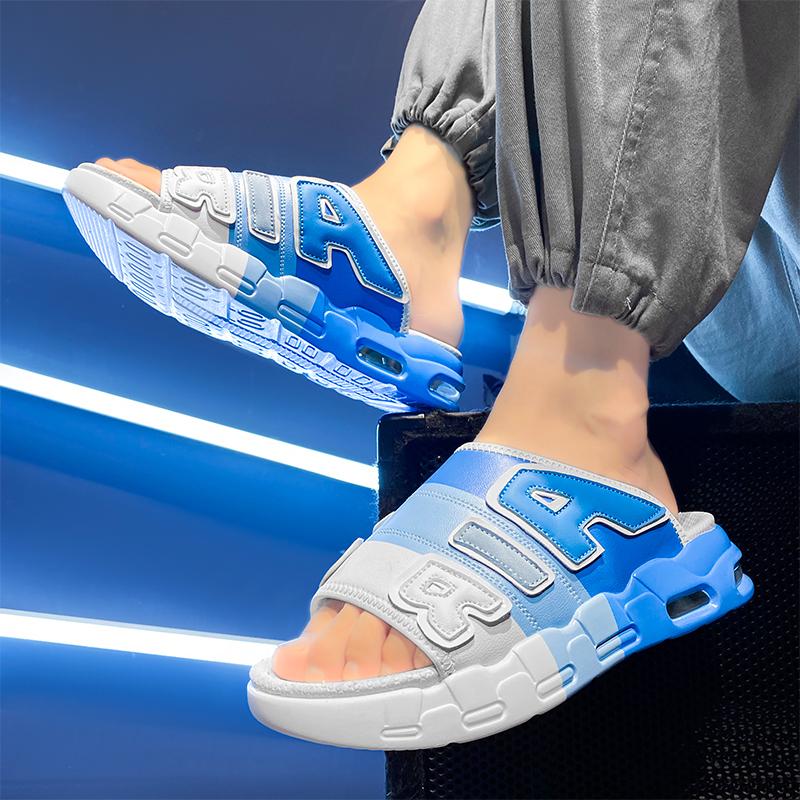 Fashion New Hot Men's Slippers Mixed Color Casual Mens Non-slip Shoes Men Outdoor Hard-Wearing Sandals Summer Beach Male Sports Footwear