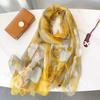 Women's Fashion Scarf Polyester Mature Style with Plant Pattern - Large Beach Shawl Wrap, Decorative Sun-Proof and Windproof
