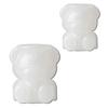 Ice Cube Mold Bear Shape Silicone Ice Tray for Coffee Milk Tea Juice Cocktails BPA-Free Food Grade Soft Cute Ice Cube Maker