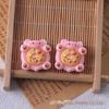 Adorable Cat Pizza DIY Keychain Kit: Includes Handmade Materials, Resin, Patch, Cream Glue, and Accessories for Food Play Simulation.