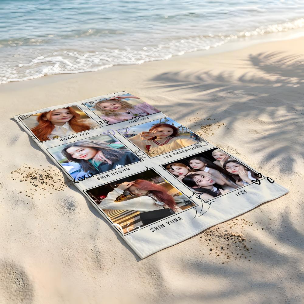 K-pop Group I-ITZY Towel Beach Blanket Towel For Travel Gym Shower Luxury Lightweight Camping Pool hot