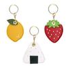 Multifuntional Leather Card Key Keyring Leather Card Key Cover Pendant Protective Card Key Holder Leather Texture