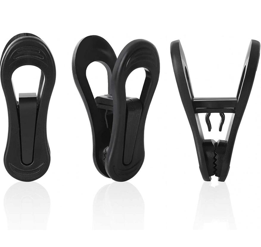 

24-Piece Multi-Functional Clothes Clips Finger-Style Children s Clothes Clips Clip-On Plastic Hangers Pants Hanger Clips чёрный