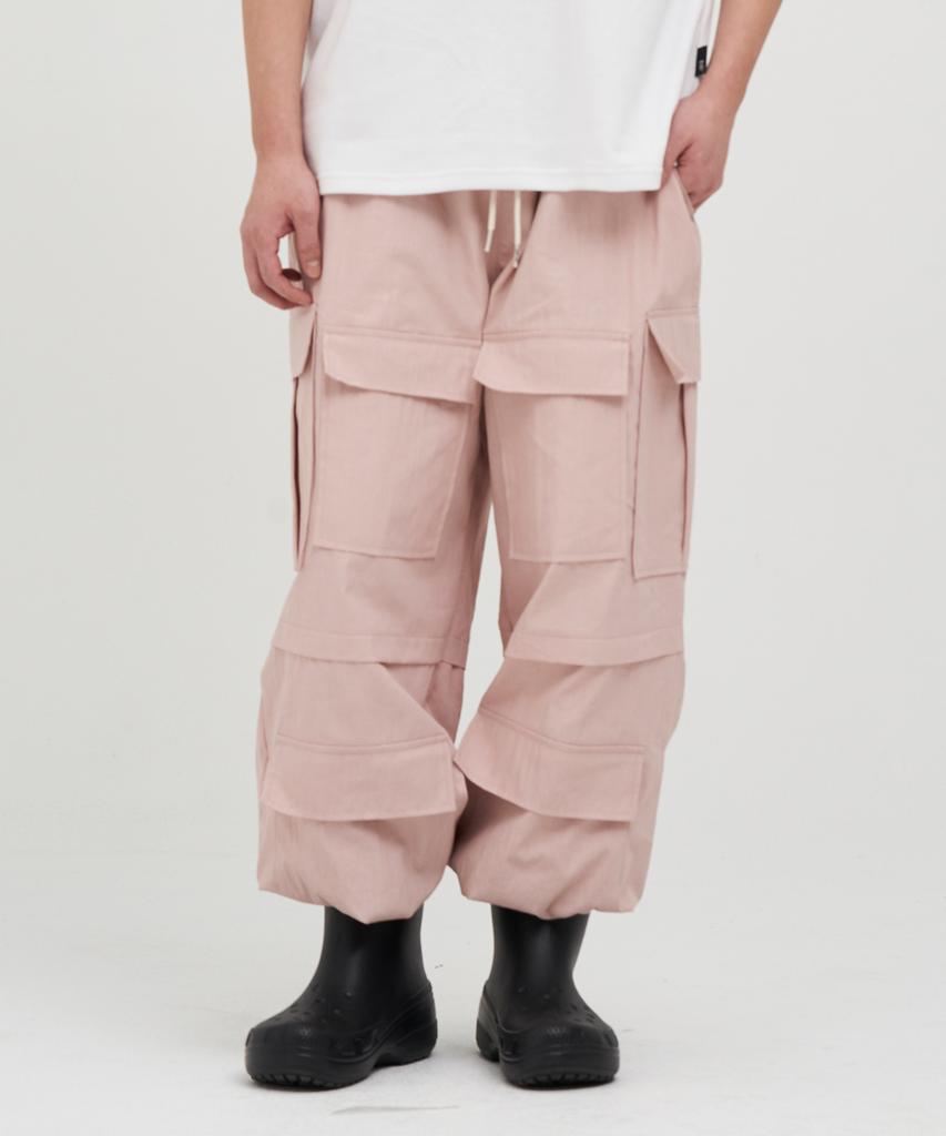 RAW LAB Utility Convertible Cargo Pants - Light Pink