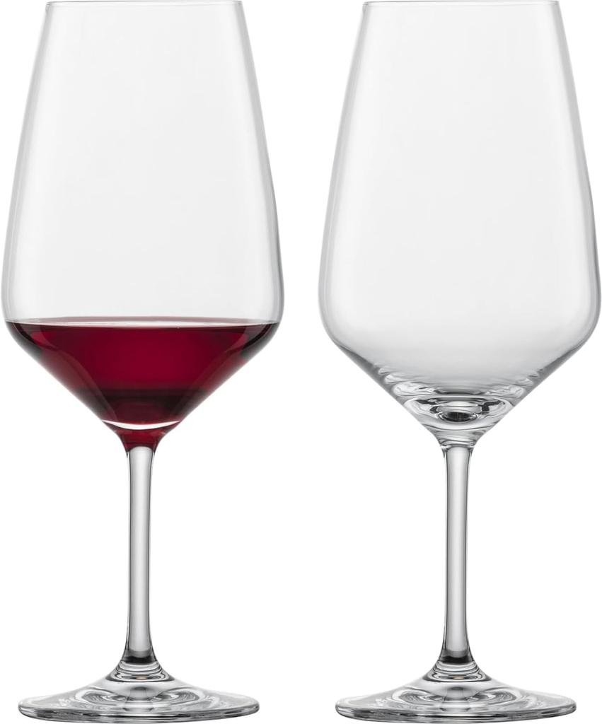 ZWIESEL GLAS Break-Resistant Wine Glasses, Tulip Design, for Red Wine (Bordeaux), Pair of 2, Machine-Made (m123607)
