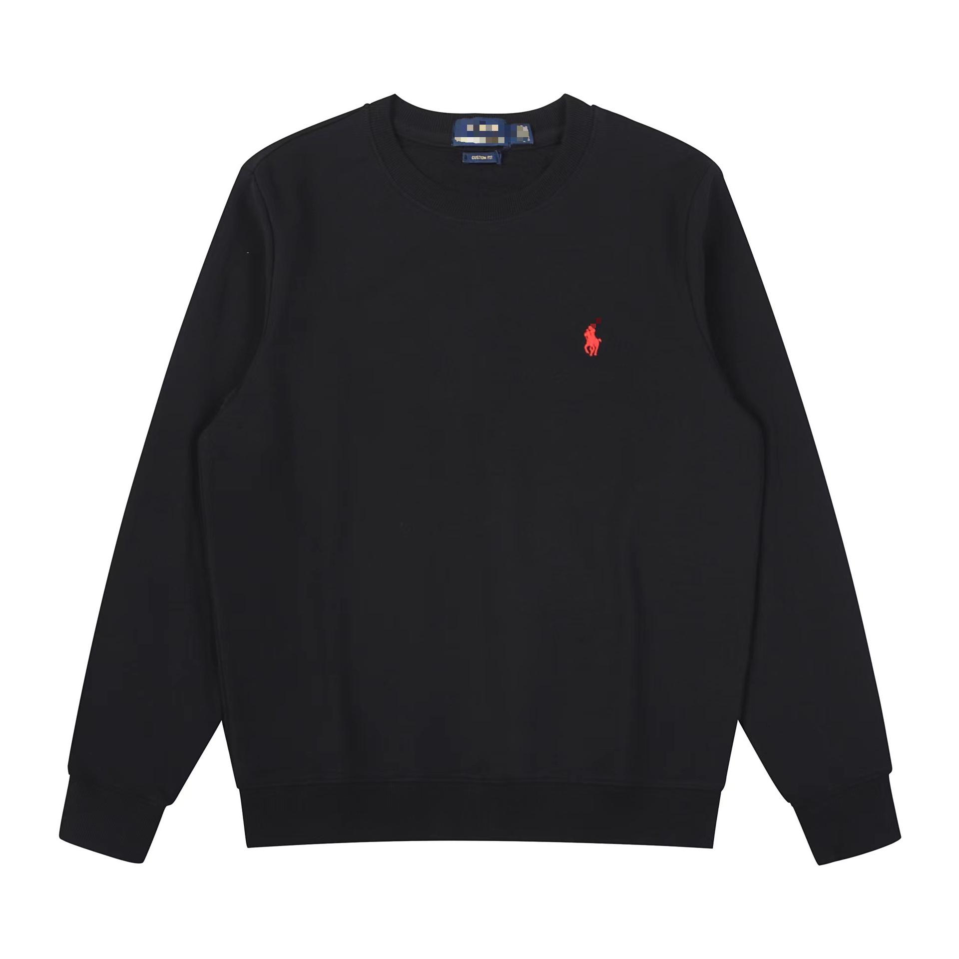 

Unisex Round Neck Cotton Polo Long-Sleeve Hoodie - Solid Color for Spring/Autumn XXL