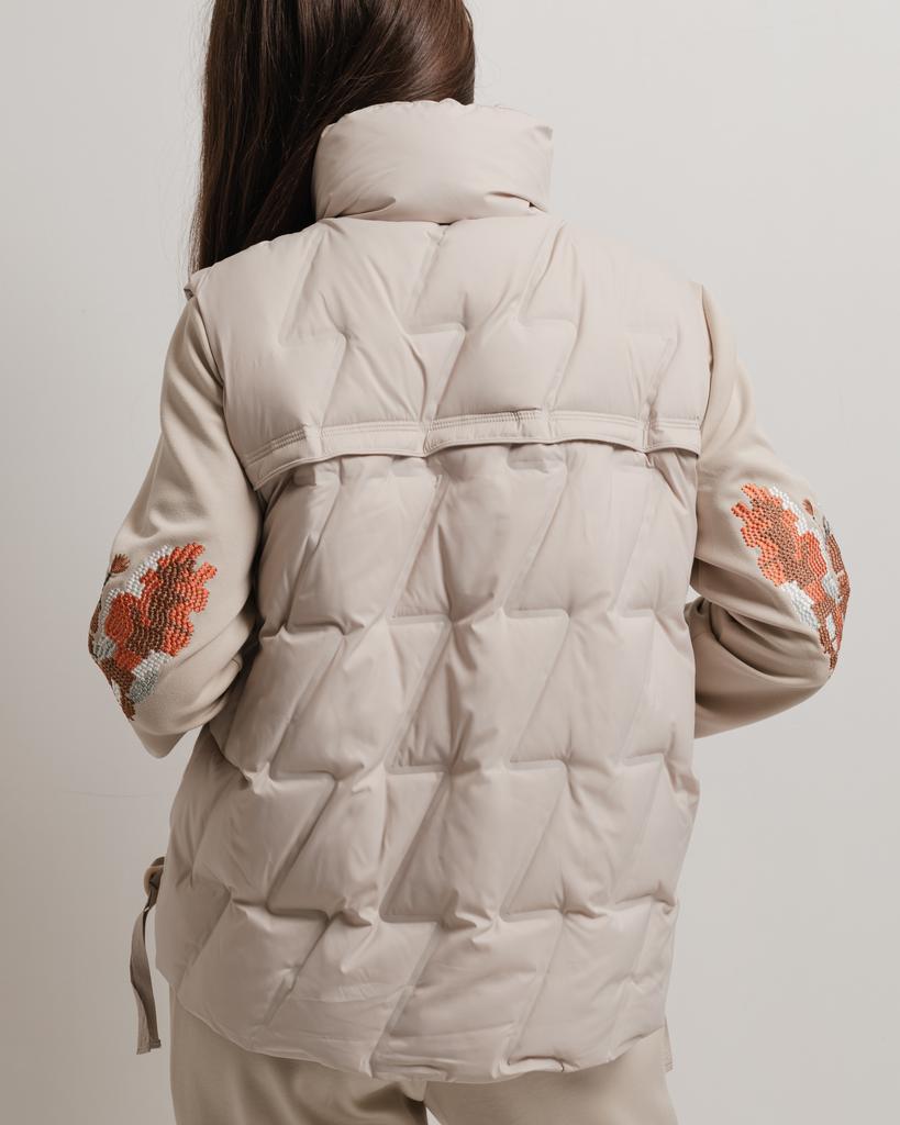 Suit with Vest PHARDI 7066 38 Beige (vest, Jacket, Trousers)