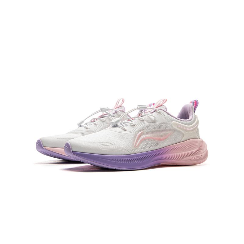 Li Ning Kids Fabric Comfortable Versatile Body Measurement Test Shock Absorption Rebound Low Top Running Shoes Men Running Shoes YKFV068-2