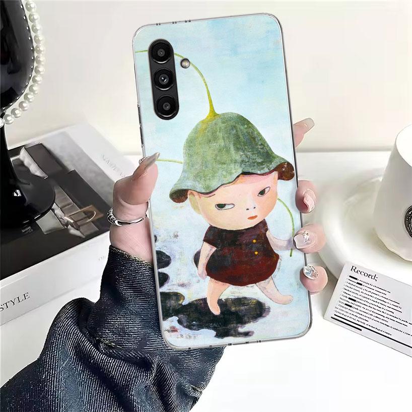 Y-Yoshitomo Nara Phone Case For Samsung Galaxy A13 A14 A15 A16 A17 A53 A54 A55 A56 A57 A33 A34 A35 A36 A37 A23 A24 A25 A26 Galax
