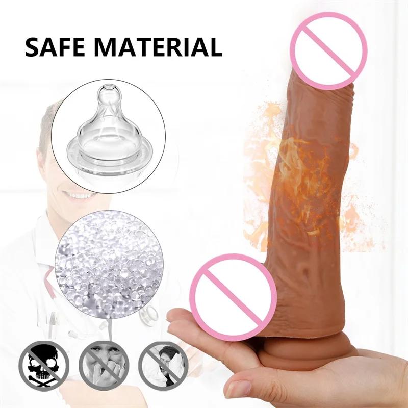 Giant Dildo Machine Aphrodisiac Men's Penianas Prosthesis Suckin Adult Sex Toys Tounge Female Masturbator Silicone Mouth Toys