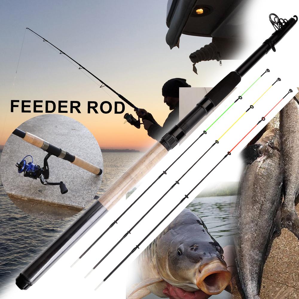 FTK 60pcs Fishing Tools Sea Pole 2.4m Carbon Material Material Hand In Hand Bag with Wheel Fake Bait Full Set of Fishing Toolsfeeder Fish Rod