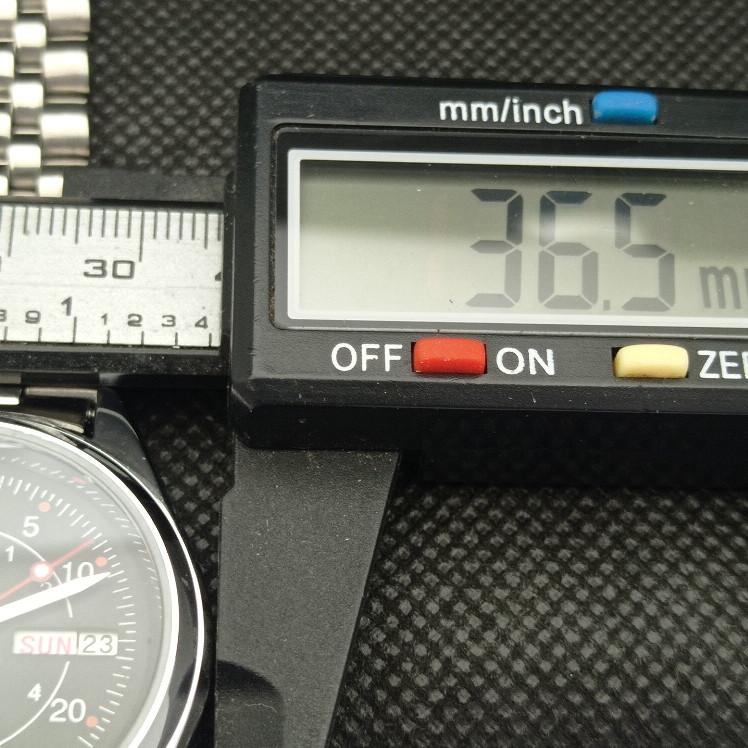 RENOVOVANÉ VINTAGE SEIKO 5 AUTOMATIC 6309A JAPONSKO PÁNSKÉ D/D ČERNÉ HODINKY a318636-9 Seiko-a318636-1