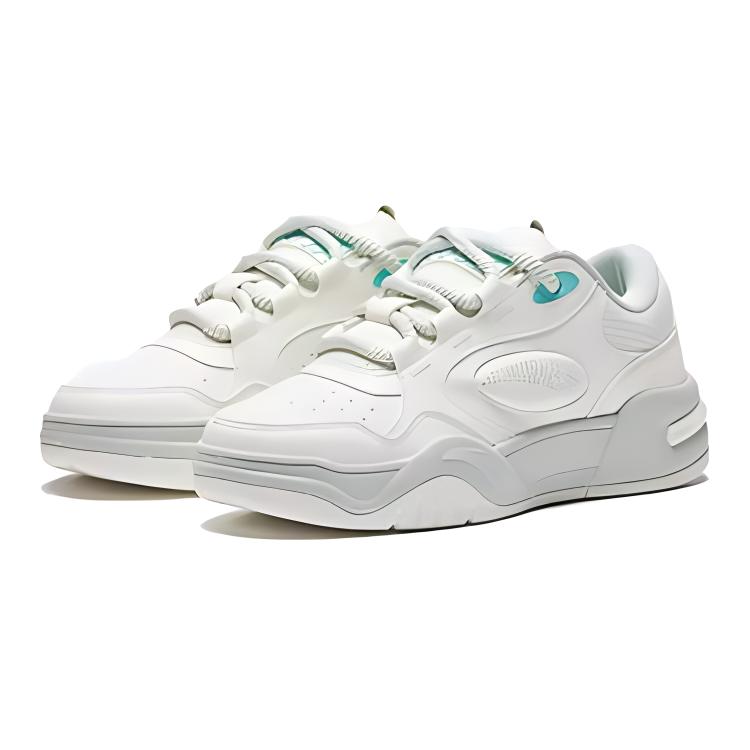 Anta Comfortable Versatile Non-Slip Wear-Resistant Low-Top Sneakers Kids Sneakers White 322438007-3