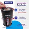 5 IN 1 Coin Sorter Rotatable Base Automatic Change Counter Machine For Pennies Nickels Dimes Quarters Dollars