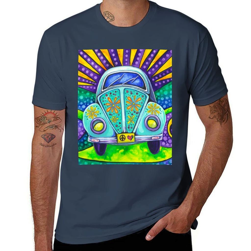 Flower Power TShirt Relaxed Casual Short Sleeve Tee