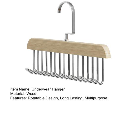 Tank Top Hanger Bra Underwear Holder 360-Degree Rotatable Strong Load-bearing Multi-Function Sling Hanger Wardrobe Organizer