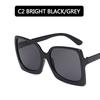 Big Frame Fashion Oversized Sunglasses Women Brand Designer Plastic Female Gradient Sun Glasses  mujer UV400