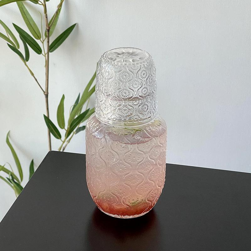 Transparent Cold Glass Cup Juice Milk Drinkware Cocktail Drinking Cup Transparent Water Bottle Coffee Mug Home Accessories