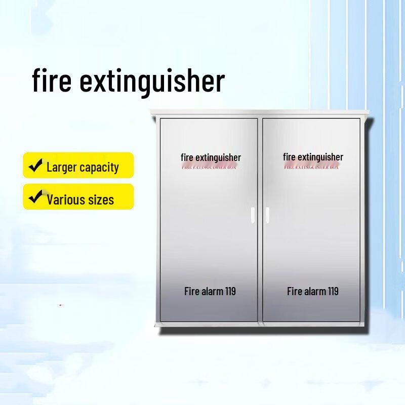 Brangdy Wall-Mount 201 SS CO2 Fire Extinguisher Cabinet