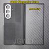 For Samsung Galaxy Z Fold 7 Carbon Case 600d Kevlar Aramid Fiber Fabric Ultra Thin Hard Cover Magnetic balckSlimlightred Premium