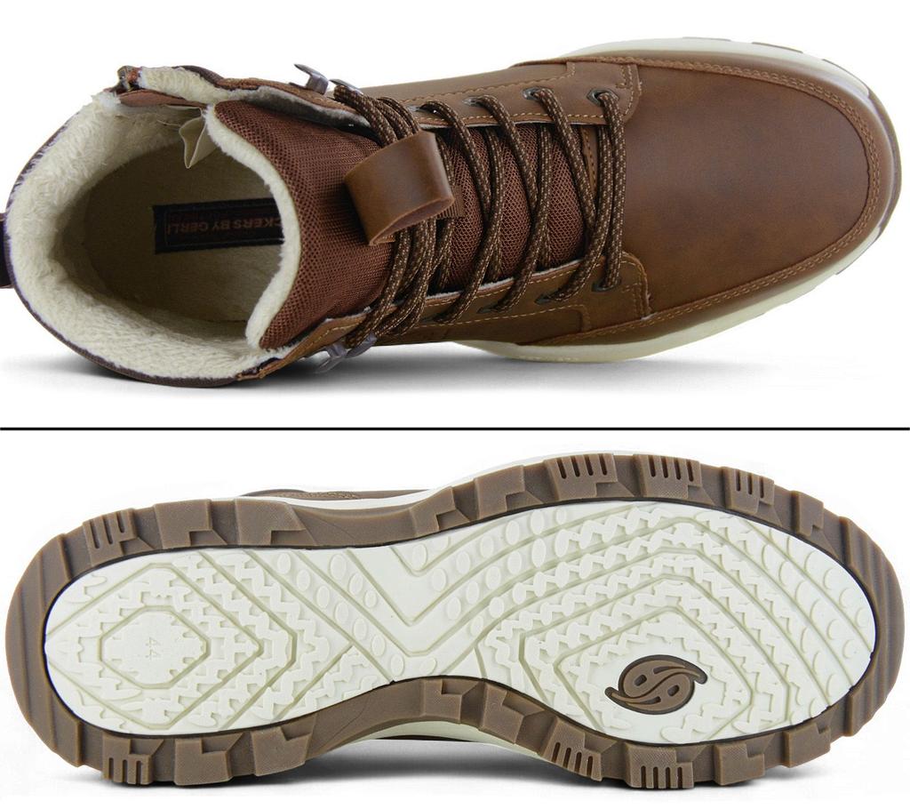 DOCKERS by Gerli Boots - Herren Winter Schuhe Stiefel Gefüttert Braun 51FY106-650470 ORIGINAL