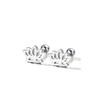 925 Silver Hollowed Lotus Flower Stud Earrings For Women Luxury Elegant Jewelry