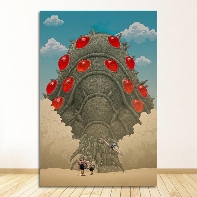 

Холст с изображением ветра, постер, настенное искусство, без рамки Studio Ghibli Nausicaa The Valley, без рамки 30*40cm